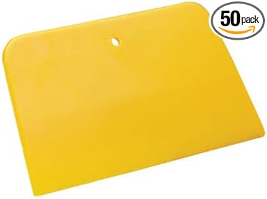 Finish-Rite Spreaders (Box of 50) for Automotive Body Fillers, Putties and Glazes - Easy, Precise, and Reusable Application - 50 Pack (Yellow 6 inches (50 Pack))