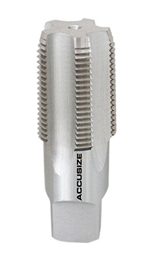 Accusize Industrial Tools 1'' to 11-1/2, 5 Flutes H.S.S. Taper Pipe Tap-Npt, 3-3/4'' Oal, 1-3/4'' Thread Length, American Standard, Npt-1