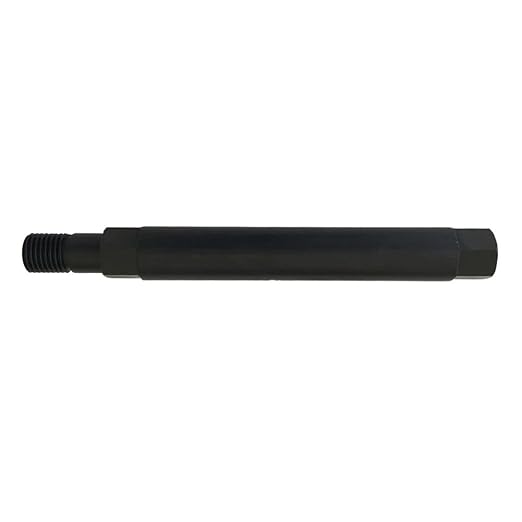 12" Extension Adapter for Core Drill Bits, 1-1/4"-7 Male to 1-1/4"-7 Female. Heat-treated steel with high strength for longer durability.