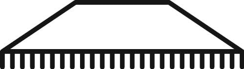 Grobet Hand File, Barrette File, Cut 2, 6 Inches | FIL-000.20