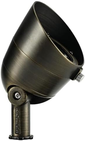 Kichler 16158CBR27 Transitional Accent from Landscape LED Collection in Brass Finish, 3.50 inches