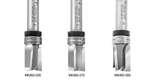 Amana Tool 45463-3DS Carbide Tipped Down Shear Face Plunge Template Router Bit 3/4 Dia x 1 x 1/2 Inch Shank with Upper Ball Bearing