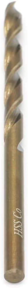 Metric Cobalt Drill Bits 4.2mm 10PCS, M35 high Speed Steel, high Hardness Straight Shank Drill, Mechanical or Hand Drill for Drilling, Suitable for Stainless Steel, Iron, Copper and Aluminum.