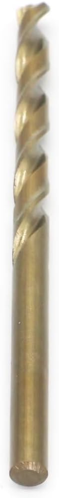 Metric Cobalt Drill Bits 4.5mm 10PCS, M35 high Speed Steel, high Hardness Straight Shank Drill, Mechanical or Hand Drill for Drilling, Suitable for Stainless Steel, Iron, Copper and Aluminum.