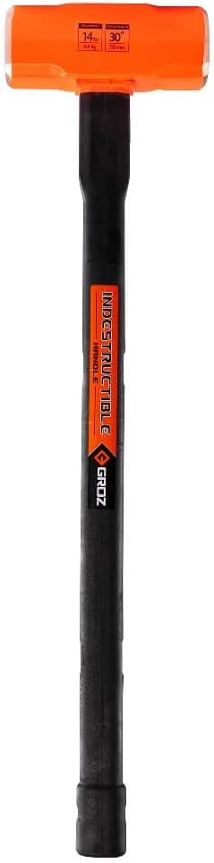 Groz 34611 30" Indestructible Copper Head Sledge Hammer, 14 lb