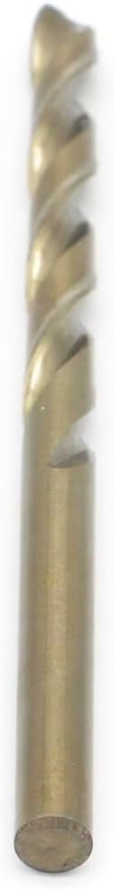 Metric Cobalt Drill Bits 5mm 10PCS, M35 high Speed Steel, high Hardness Straight Shank Drill, Mechanical or Hand Drill for Drilling, Suitable for Stainless Steel, Iron, Copper and Aluminum.