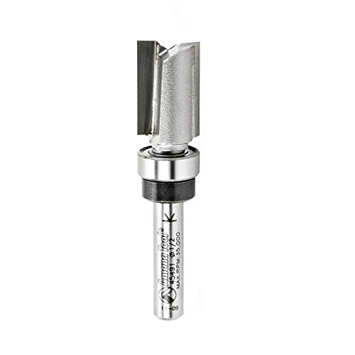Amana Tool - 45491 Carbide Tipped Flush Trim Plunge Template 1/2 Dia x 3/4 x 1/4" Shan
