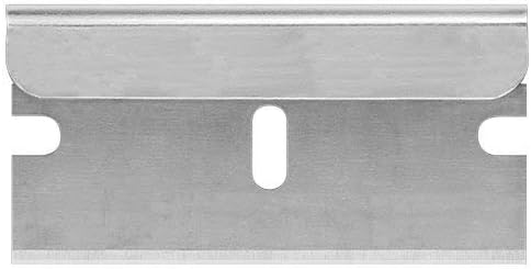 Razor Blades Metal Scraper Tool Pull Push Glass Scraper Stove Top Scraper Window Ceramic Scraper with10 PCS Single Edge Replacement Scraper Blades Removing Decal Label Residue Sticker,Silver