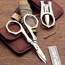 Compact Folding Scissors, TSA-Approved, Stainless Steel Travel Size, 3.9 Inch Unfolded