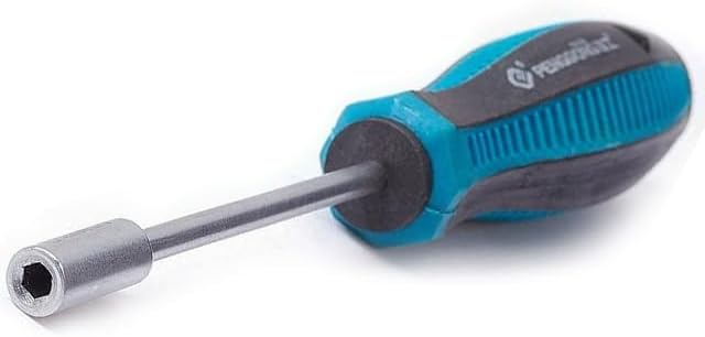 Utoolmart 3.5mm Nut Driver, 6-Point Hex Nut Driver, Non-Magnetic Tip Socket Driver Hex Nut Key Wrench Screwdriver with 75mm Cr-V Steel Round Shaft, Screwdriver Nut driver Hand Tool