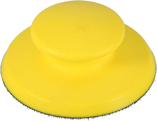 YWBL-WH 5 Inch Hand Sanding Blocks Round Foam Sanding Pad Block Backing Plate for Sanders or Polishers, Sandpaper