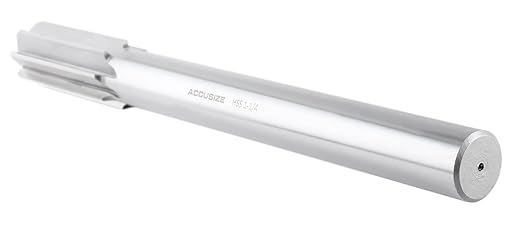 Accusize Industrial Tools 5015-0320 H.S.S. M2 Straight Shank Straight Flute Chucking Reamer, 1-1/4 in