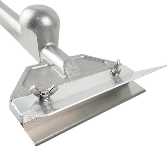 Heavy Duty Grill Scraper Set - Professional Griddle Cleaning Kit for Flat Top Grill, Outdoor BBQ & Griddle Maintenance Accessories (Durable Stainless Steel)