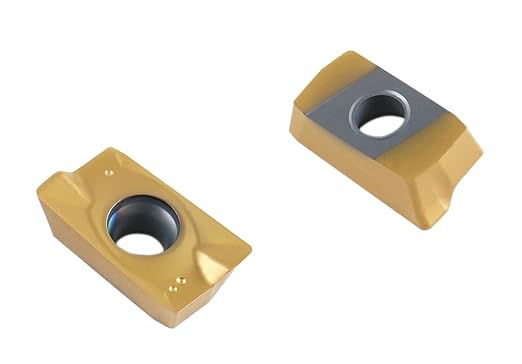 Accusize Industrial Tools APKT1604 TiN Coated Carbide Inserts for Machining Steel, 10 Pc Set, 0056-1604x10