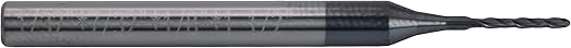 CME 10 pcs Micrograin Carbide End Mills, Ball Nose, TiAlN Coated, 1/32" Mill Diameter, 3/32" Length of Cut, 1 1/2" Overall Length, 2 Flute, Center Cutting