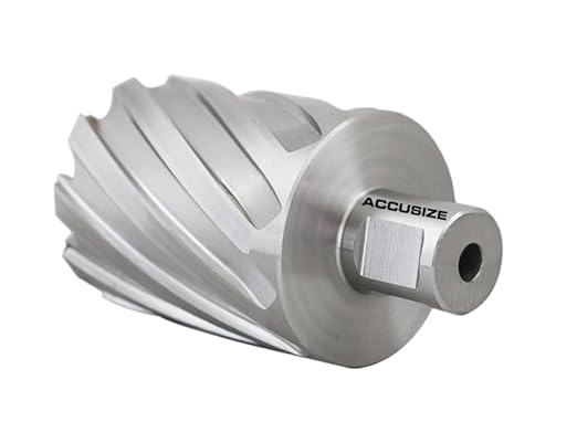 Accusize Industrial Tools 1-7/8 by 2'' Cutting Depth H.S.S. Annular Cutter with 1 Pc Pilot Pin, 2081-2035Pin