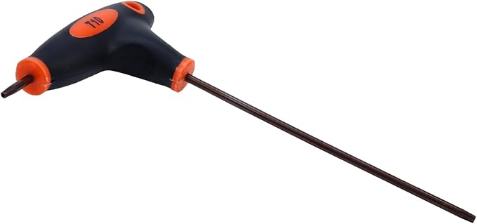 Antrader T10 Torx Screwdriver,Anti Tamper Proof Torx Key,S2 Steel T-Handle Dual End Wrench-1Pcs