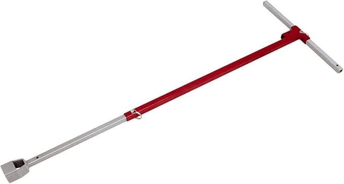 Reed Tool VKA Adjustable Valve Key for 2-Inch Square Nuts on Mains