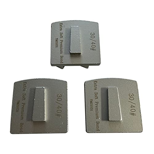 Scanmaskin Diamond Grinding Discs, Set of 3, Premium Extra Soft Bond/Cap Cutting, 30/40 Grit