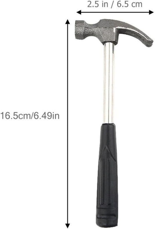 DOITOOL 5PCS Mini Hammer, Mini Claw Hammer 4oz Hammer Rubber Handle Household Carpet Wall Nail Remover with Non-Slip Shock Absorber for Home Maintainance
