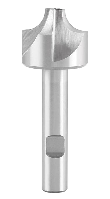 Accusize Industrial Tools 3/8'', H.S.S. Corner Rounding End Mills, 1/2'' Shank Dia, 1-1/4'' Cutter Dia, 3-1/2'' Overall Length, 1011-3878