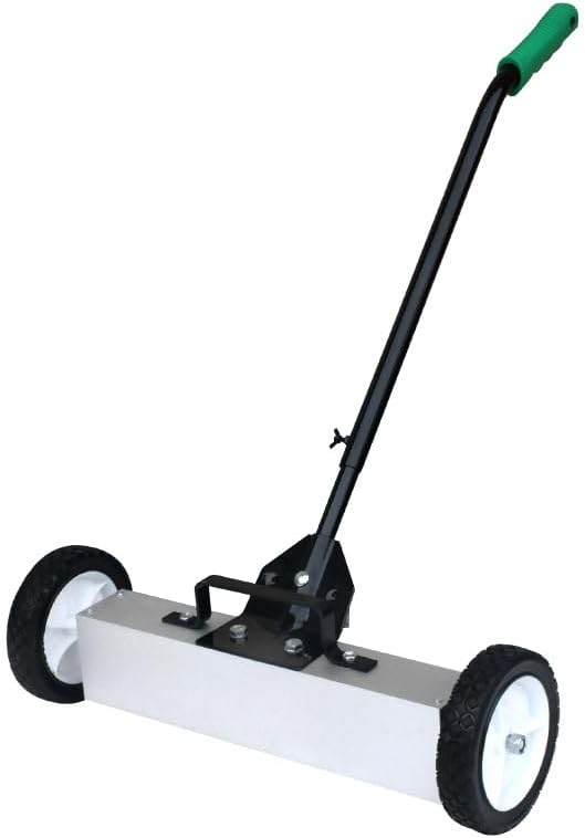 18 Inchs Nail Magnetic Sweeper, Rolling Magnetic Pickup Tool, Heavy Duty Industrial Magnetic Sweeper