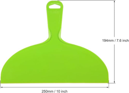 uxcell Putty Scraper 10" Plastic Flexible Putty Knives Disposable Spreader for Taping Drywall Wall Painting Green 2pcs