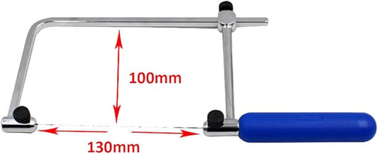 TopHomer 1 Pack Coping Saw U-Shaped Frame High Carbon Steel Hand Woodworking Saw for Jewelry Craft Wax Ring Cutting Metal Saw Making