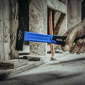 Real Steel Sheet Metal Hammer 21 Oz Cross Peen Blacksmith Hammer for Metal Shaping, HVAC projects 0554