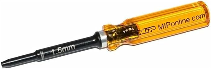 MIP 9811 1.5mm Metric Hex Nut Driver RC Tool ??Precision Grip Hex Screwdriver with Deep Socket for RC Car Repair, Made 100% in USA