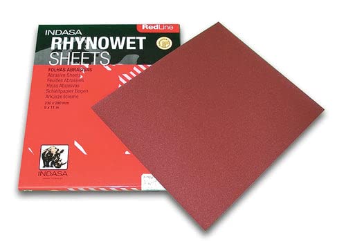 INDASA Redline XL RHYNOWET Sheets 9" X 11" 400 GRIT 50/Box