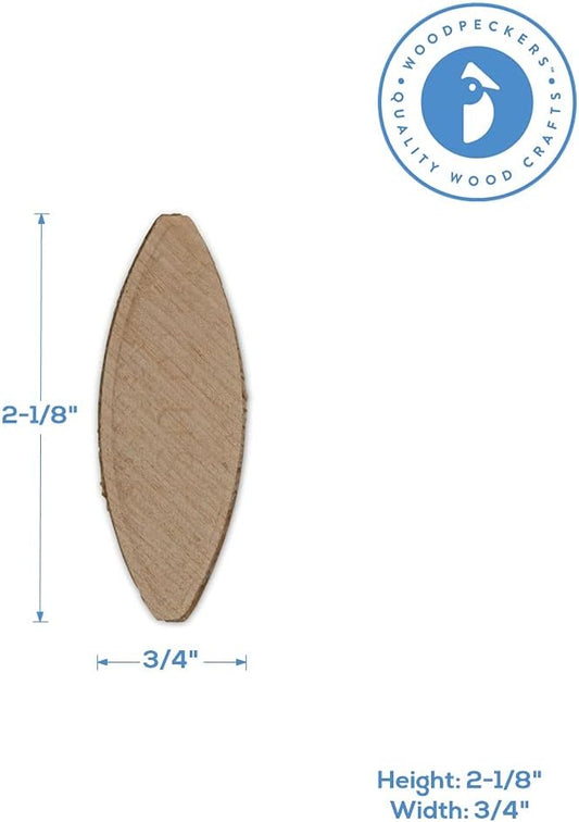 Wooden Joiner Biscuits Size 10, 500 Pieces by Woodpeckers