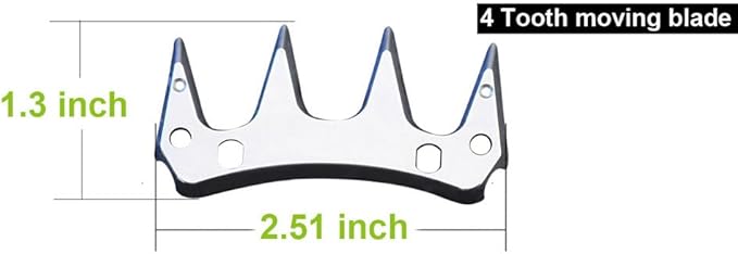 Sheep Shears Replacement Blades PRO Universal Blade for All Major Brands Oster GDJOB TAKEKIT BEETRO Dragro Lister Heiniger Sheep Clippers for Sheep Alpacas Goats (3 pcs 4 Point)