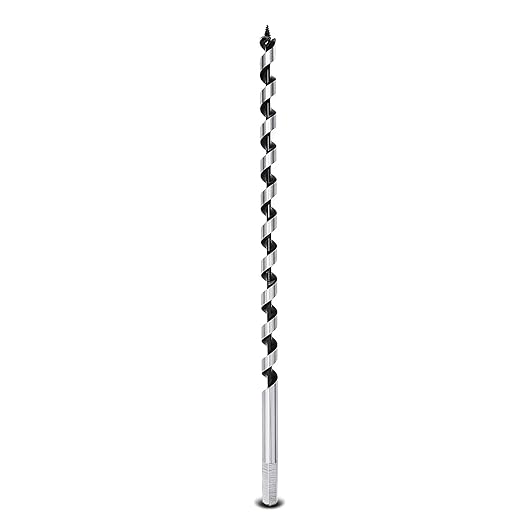 3/8 x 13.8 inch Auger Drill Bit for Wood,10mm x 350mm Hex Shank Ship Auger Bit for Soft Wood, Hard Wood, Plastic, Composite Materials and DIY Projects 3/8" (10mm)