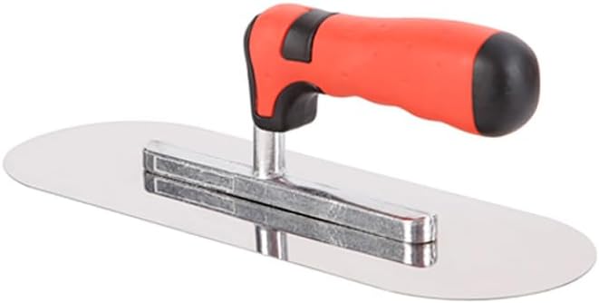 3Pcs Pool Trowel Set Stainless Steel Concrete Tools, Includes 14'' x 4'', 11'' x 4'', 10'' x 3'' Masonry Hand Tool with Soft Grip Handle, Lightweight,Plastering Trowel for Drywall Plastering