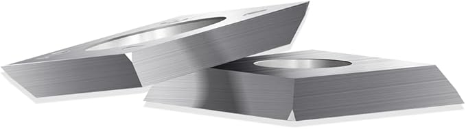 15mm Square Straight Carbide Cutters, for Woodturning Replacement Cutter Knives, Fits Spiral, Helical Planer Cutter, Wood Lathe Turning Tool, 10-Piece (15x15x2.5-30째(4R0.5))