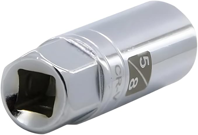 5/8-inch Magnetic Spark Plug Socket 3/8-inch Drive 6-Point Powerful Magnet Retains Spark Plugs Chrome Vanadium Steel