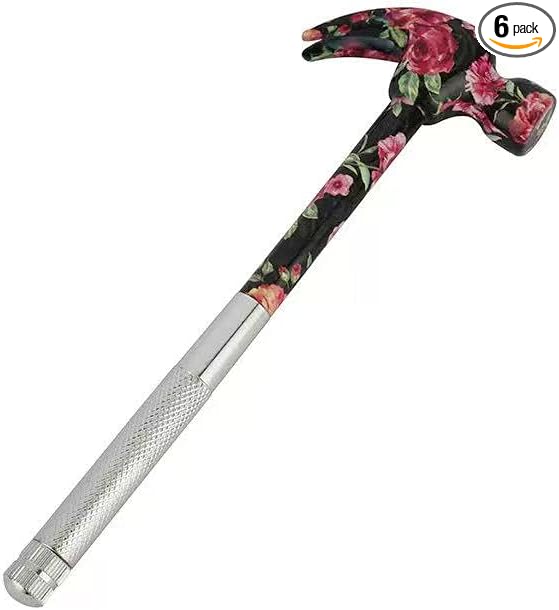 6 in 1 Flower Hammer & Screwdriver Tool, All In One Screwdriver Hammer Tools Set, Best Gift for Birthday Valentine's Mother's day Christmas Thanksgiving Halloween