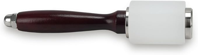 Leather Carving Hammer Mallet Wood Handle Nylon Hammer Mallet for Leathercraft Leather Carving DIY Leathercraft Mallet, Nylon Head Wood Handle (I head)