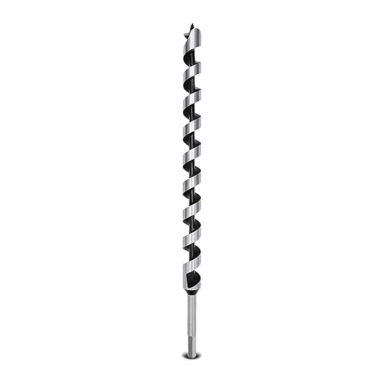 0.94 x 23.6 inch Auger Drill Bit for Wood,24mm x 600mm Hex Shank Ship Auger Bit for Soft Wood, Hard Wood, Plastic, Composite Materials and DIY Projects 0.94" (24mm)