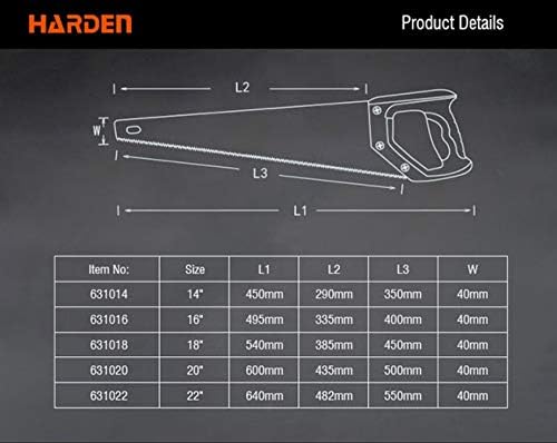 HARDEN 14" - 22" Handsaw (16-Inch)