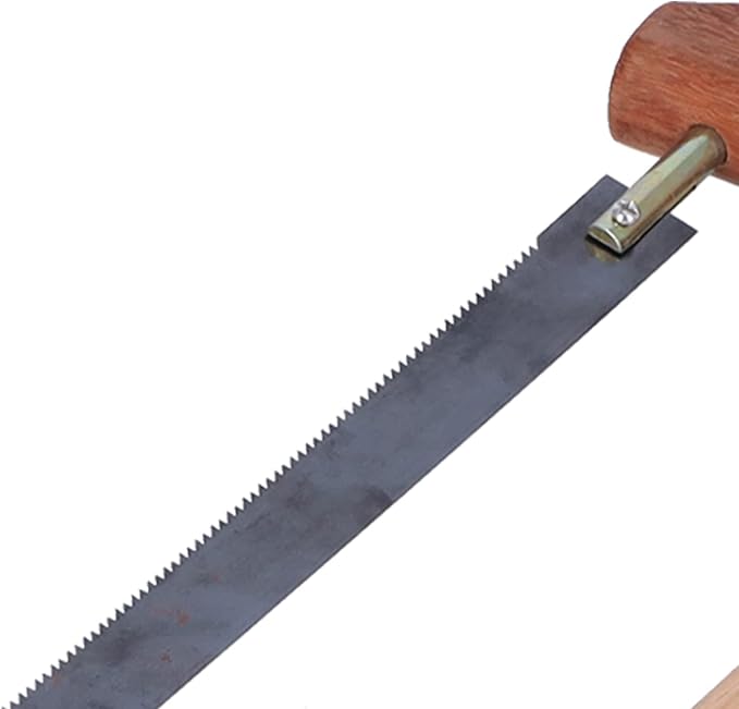 Frame Saw, Teakwood Handsaws, Blade Replacement Carpenter Hand Bow Wood Cutting Tool, Portable Frame Saw for Cutting Wood(490mm) Cut Percussion Tool, Hack Saw Blade