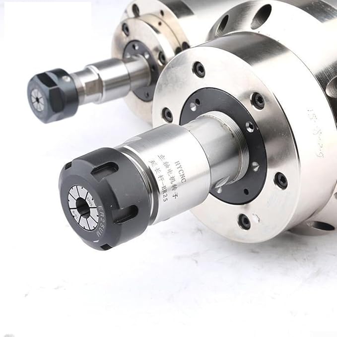 Spindle Extension Rod Thread Adapter ER11 ER16 ER20 ER25 ER32 Collet Chuck with Nut Compatible with CNC Motor Rotor for Industrial Engraving and Milling Machine Use(ER20-ER20 With Nut)