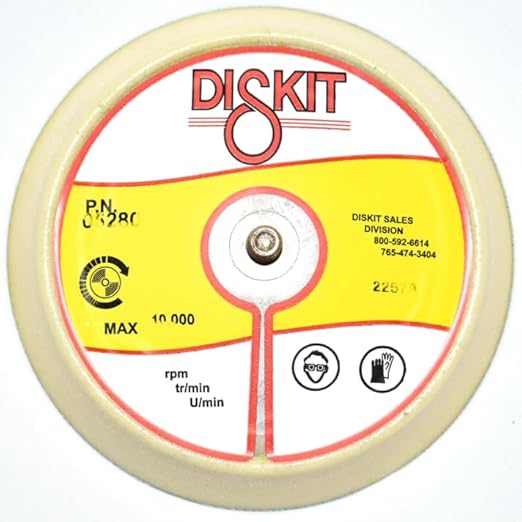 Sanding Pad 05280: Soft, 5", PSA, 0 Hole, Slant Profile Made in USA