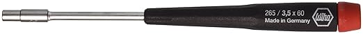 Wiha 96535 Nut Driver Metric Screwdriver with Precision Handle, 3.5 x 60mm
