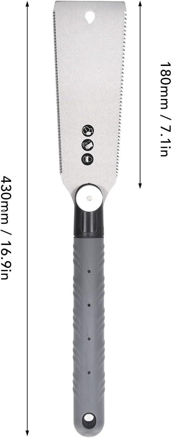Hand Pull Saw Double Edges Flush Saw SK5 Replaceable Blade Flush Cutting Saw for Woodworking