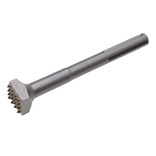 8 1/4??16 Pins Concrete Repair Patch Preparation Bushing Tool with SDS Max Shank, Square Head Concrete Roughness Removal Bit for Rotary Hammer (8 1/4??SDS Max Bush Hammer)