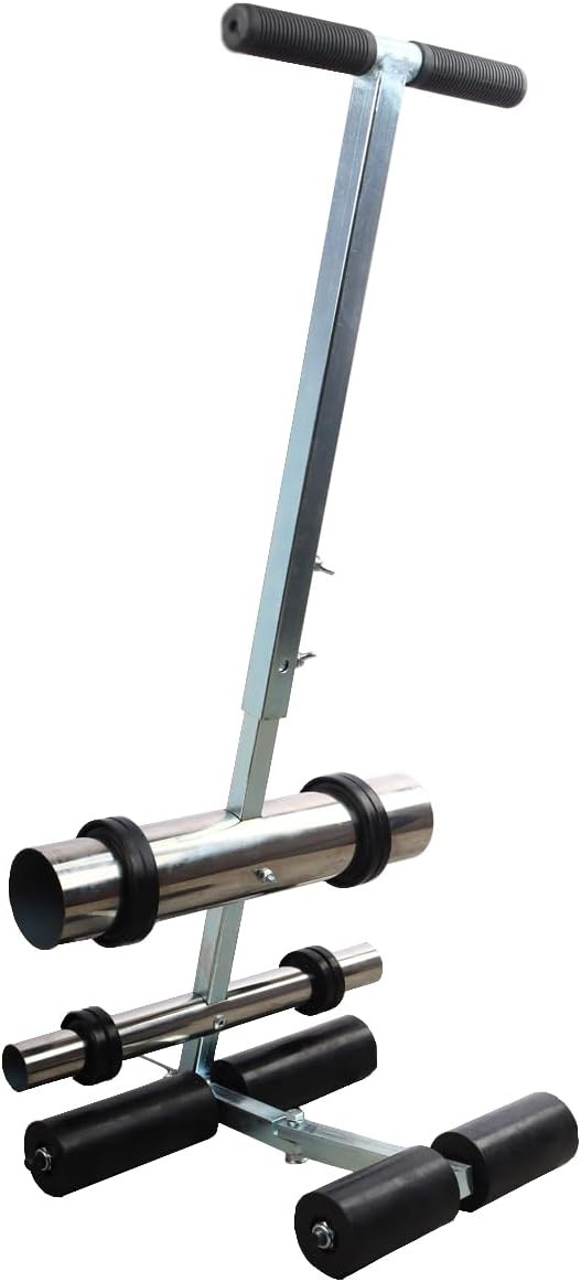 PreAsion Hand-Push Tape Marking Machine Manual Floor Tape Applicator with Rubber Roller for Lane & Court Marking Durable Tape Sticking Machine