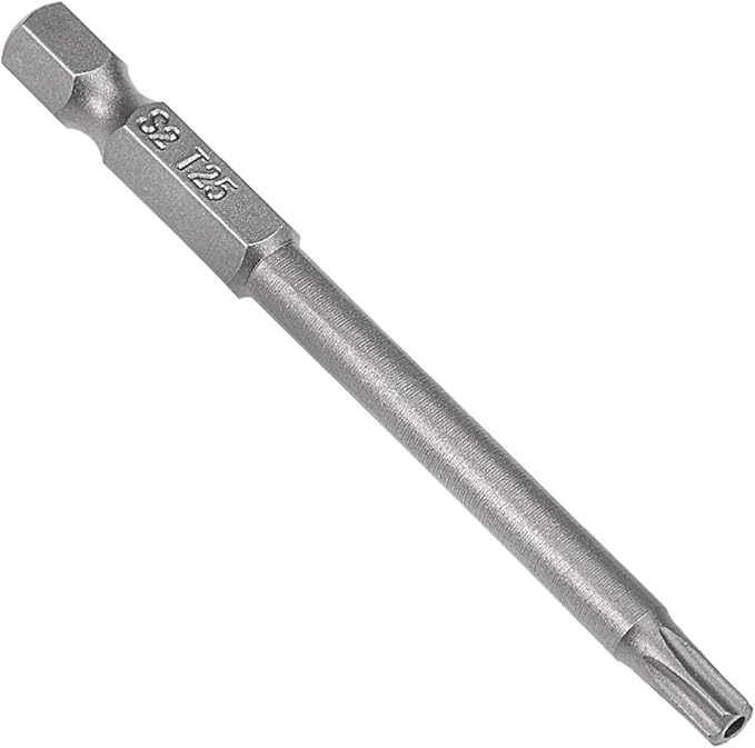 uxcell 5 Pcs T25 Magnetic Torx Screwdriver Bits, 1/4 Inch Hex Shank 3-inch Length S2 Security Tamper Proof Screw Driver Kit Tools