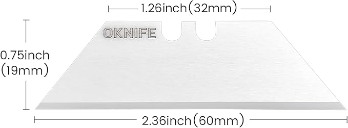 OKNIFE Premium Ceramic Utility Knife Blades, 10-Pack - Zirconium Oxide Flat Brushing Polishing Blade Compatible with Otacle U1,U1 Pro & U1 Ultra, Fits Most Utility Knives (White)